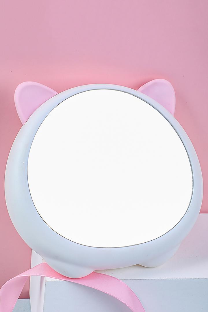 Yoyoso Masa Üstü Aynası Kuyruklu Kedi Beyaz